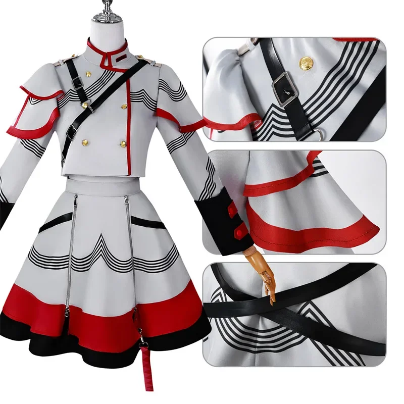 Costume de cosplay Kasane Teto, uniforme rouge mignon d'anime, ensemble complet de chanteuse virtuelle, costumes de fête d'Halloween et de carnaval pour femmes et filles