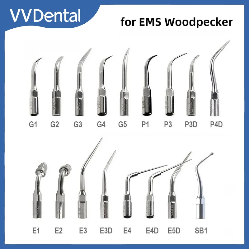 VVDental Ultrasonic Scaler Tip For EMS Woodpecker UDS Scaling Periodontic Endodontic Teeth Cleaning Machine Dentistry Scaler Tip