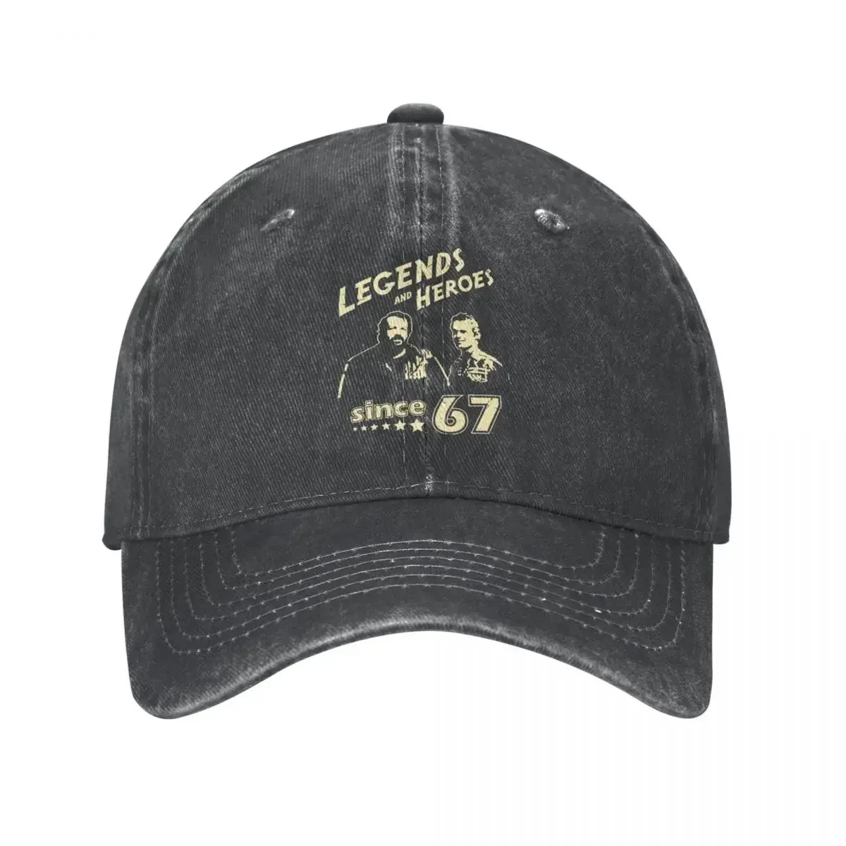bud-spencer-legends-hero-since-67-bone-de-beisebol-de-algodao-desgastado-terence-hill-bone-snapback-ao-ar-livre-ajustavel-ajuste-bones-chapeu