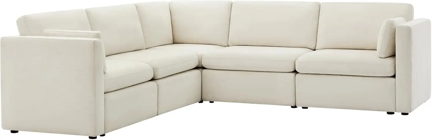 

Oversized Modular Sectional Fabric Sofa Set, FSC Certified Extra Large L Shaped Couch Reversible Chaise Modular Sectional