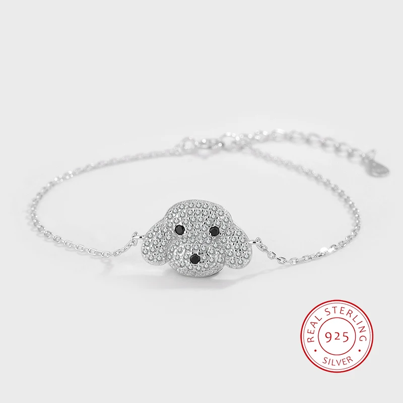 

Classic and Fashionable Authentic S925 Silver Cute Puppy Exquisite Versatile Bracelet