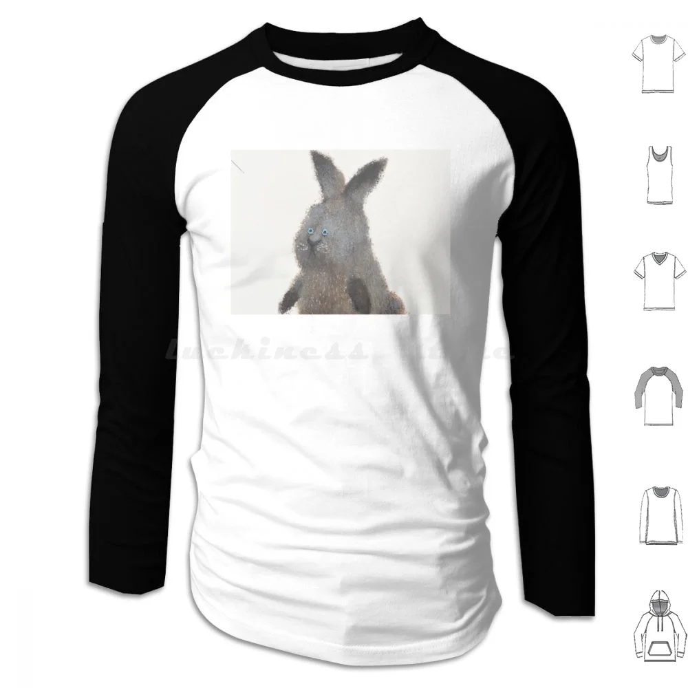 

Fluffy Ears Hoodie cotton Long Sleeve Rabbit Hare Rabbitillustration