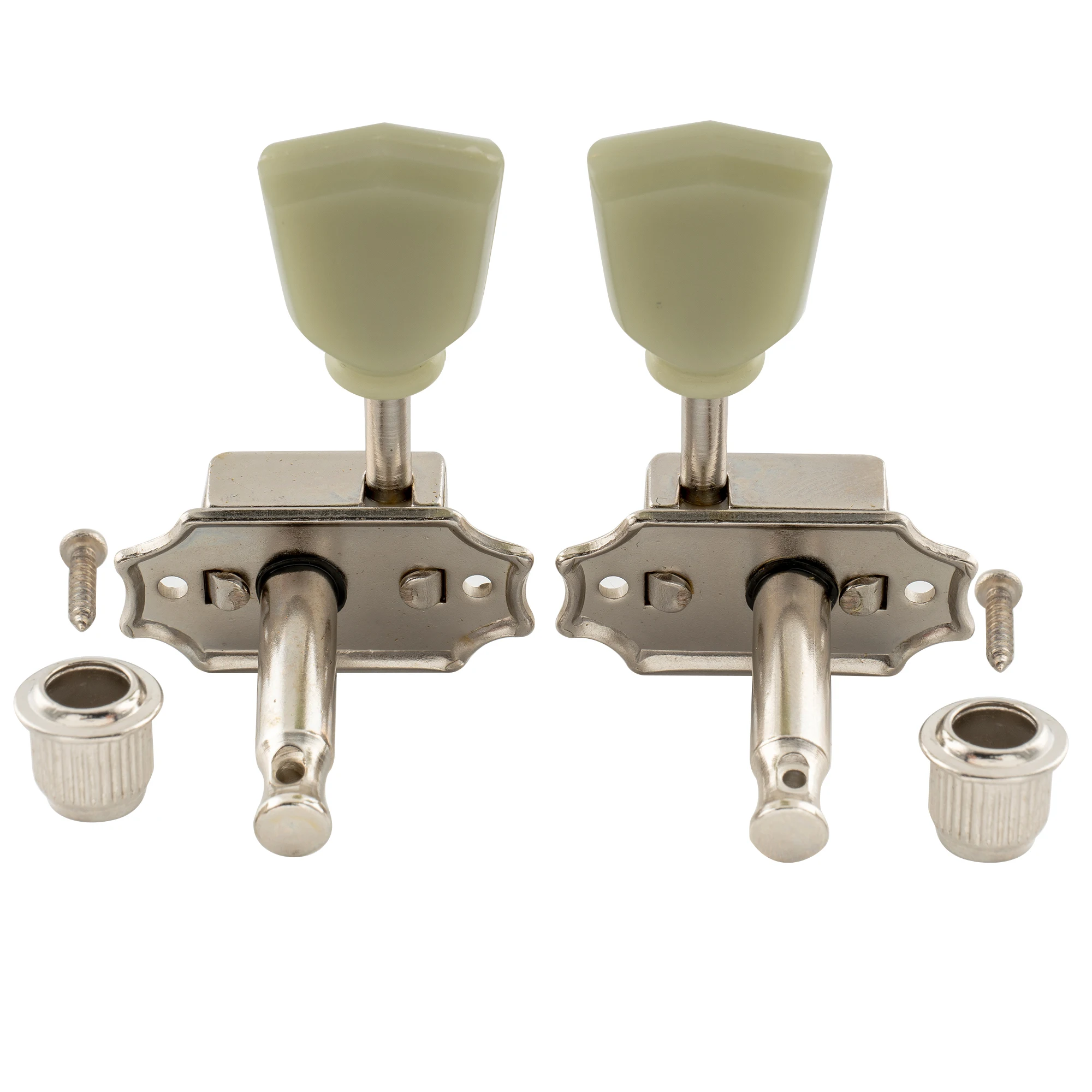 Musiclily Pro 3R3L 15:1 Ratio Semi Closed Vintage Machine Heads Tuners Tuning Pegs Keys for Acoustic Electric Guitar view 5