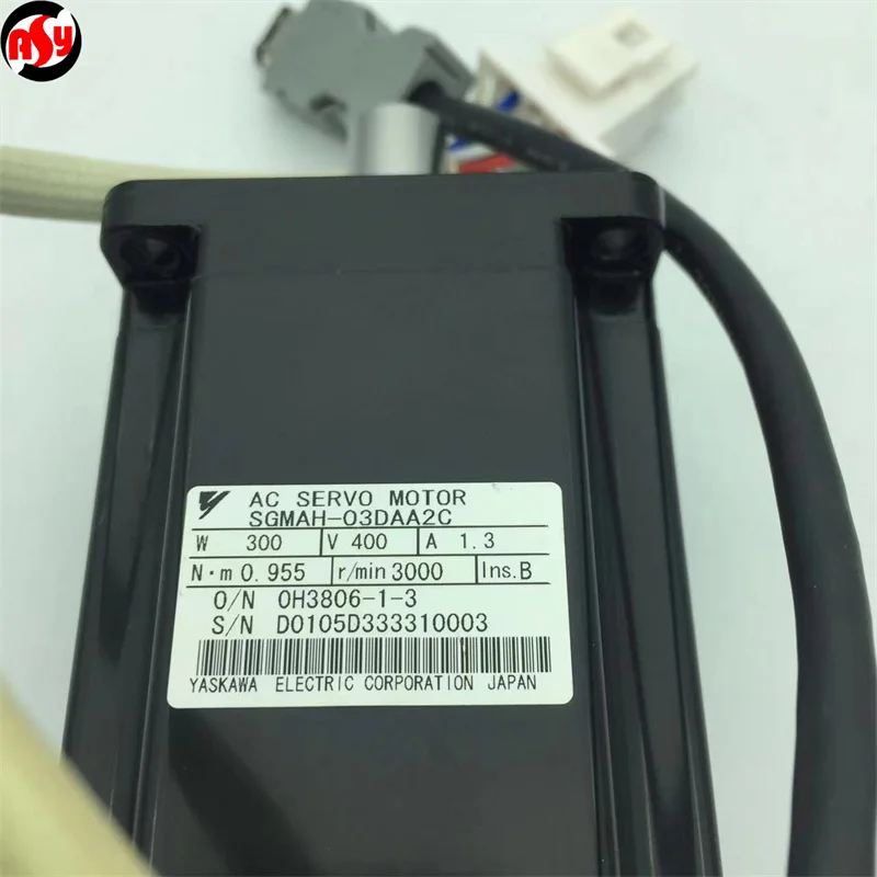 

Tested Working SGMAH-03DAA2C AC Servo Motor 300W 400V