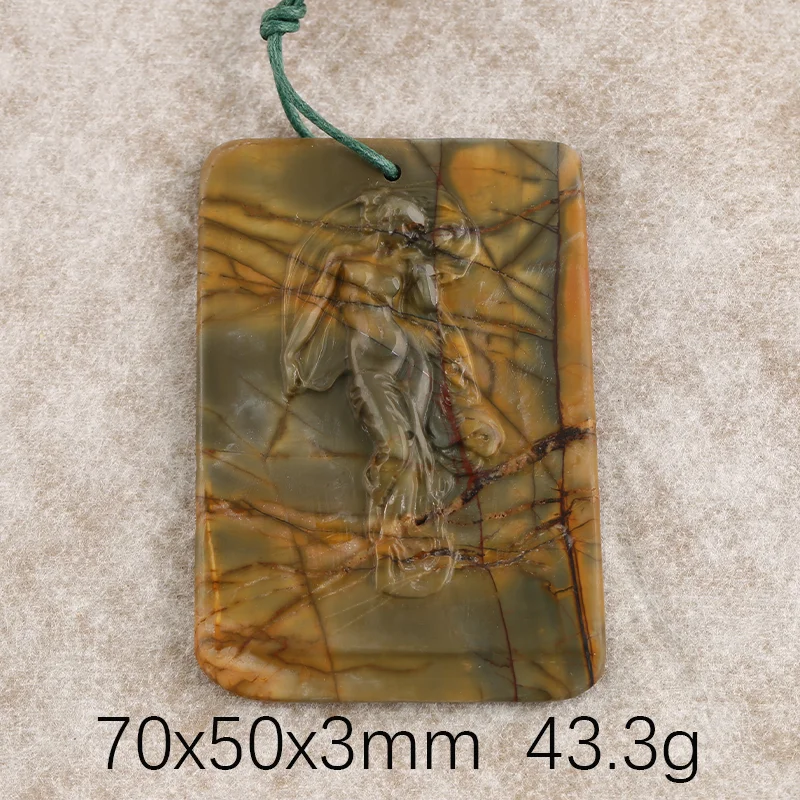 B&F Handmade Multi-Color Picasso Jasper Pendants, Genuine Natural stones beads, Unique Stones for jewelry & DIY Earring Beads