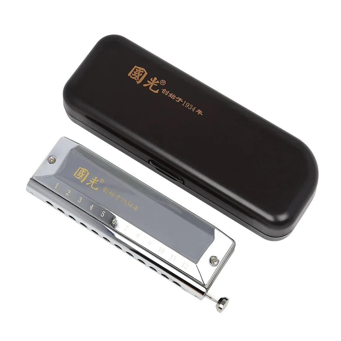 Silver 12 Hole 48 Tones Harmonica Professional Stainless Steel Harmonica for Children/Adult Gift - view 6