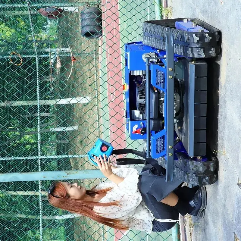 

Customized Factory's hot-selling remote-controlled lawn mower, an outdoor maintenance robot suitable for garden lawns