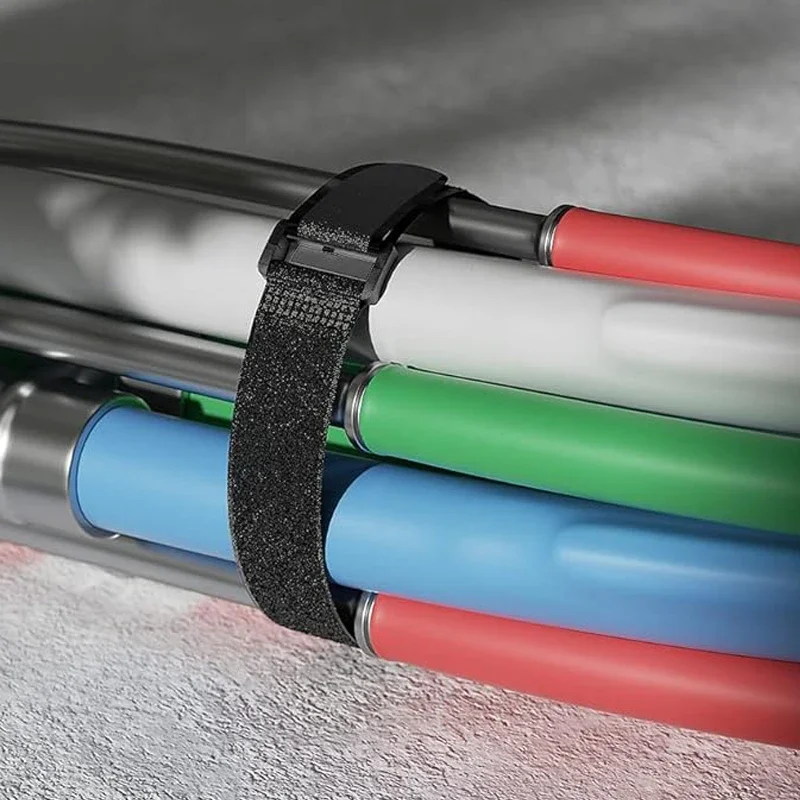 Wiederverwendbare Klett-Nylon-Kabelbinder Verstellbare Drahtbefestiger Wickelbänder zur Sicherung von Kabeln und Kabelmanagement – Detail 1