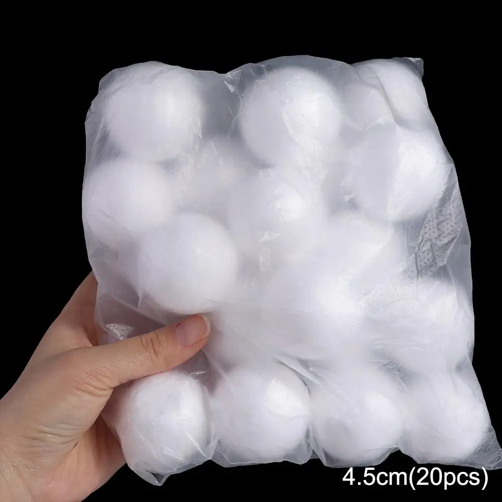 

Crafts Mini Foam Balls Polystyrene Round Christmas Balls White Christmas Ornaments New Year