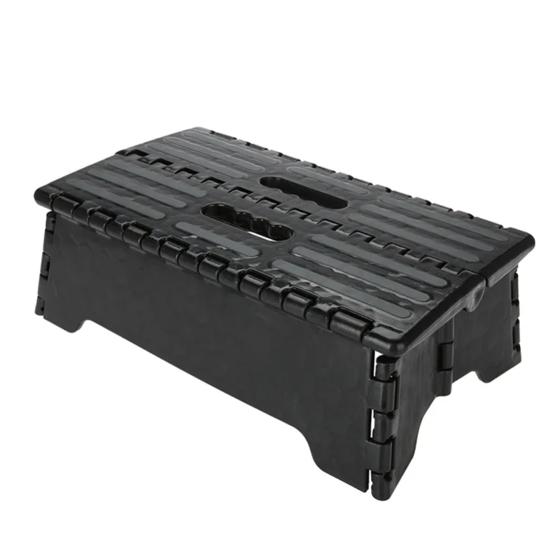 

Portable Folding Step Stool Black Step Ladder For Elderly Pregnant Bathroom Travel Use