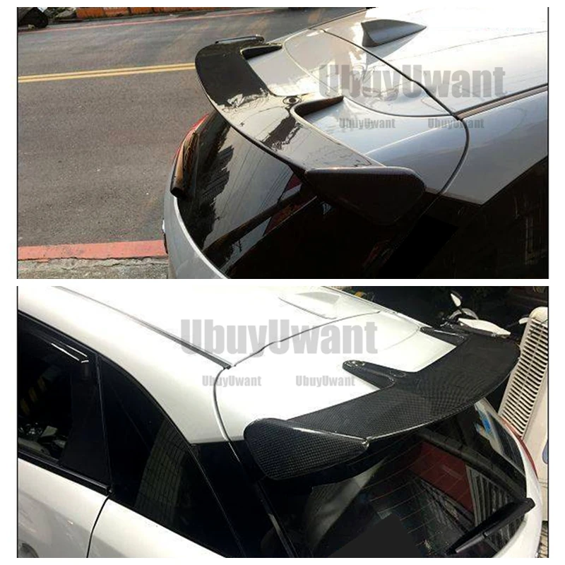 Verwendung für Mazda CX-3 2014-2018 Spoiler ABS-Kunststoff Carbon-Optik Heckklappe Dach Heckflügel Karosserie-Kit Zubehör – Detail 2