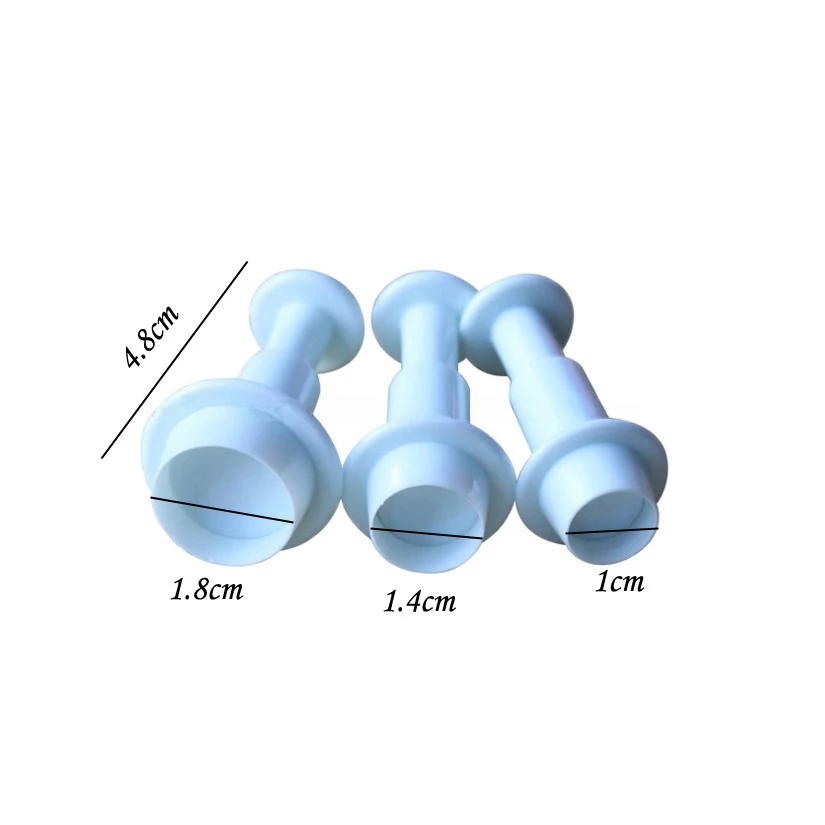 3 Pcs/Set Star Loving Heart Round Flower Square Cake Cutter Sugarcraft Cookie Mold Fondant Cake Decorating Tools