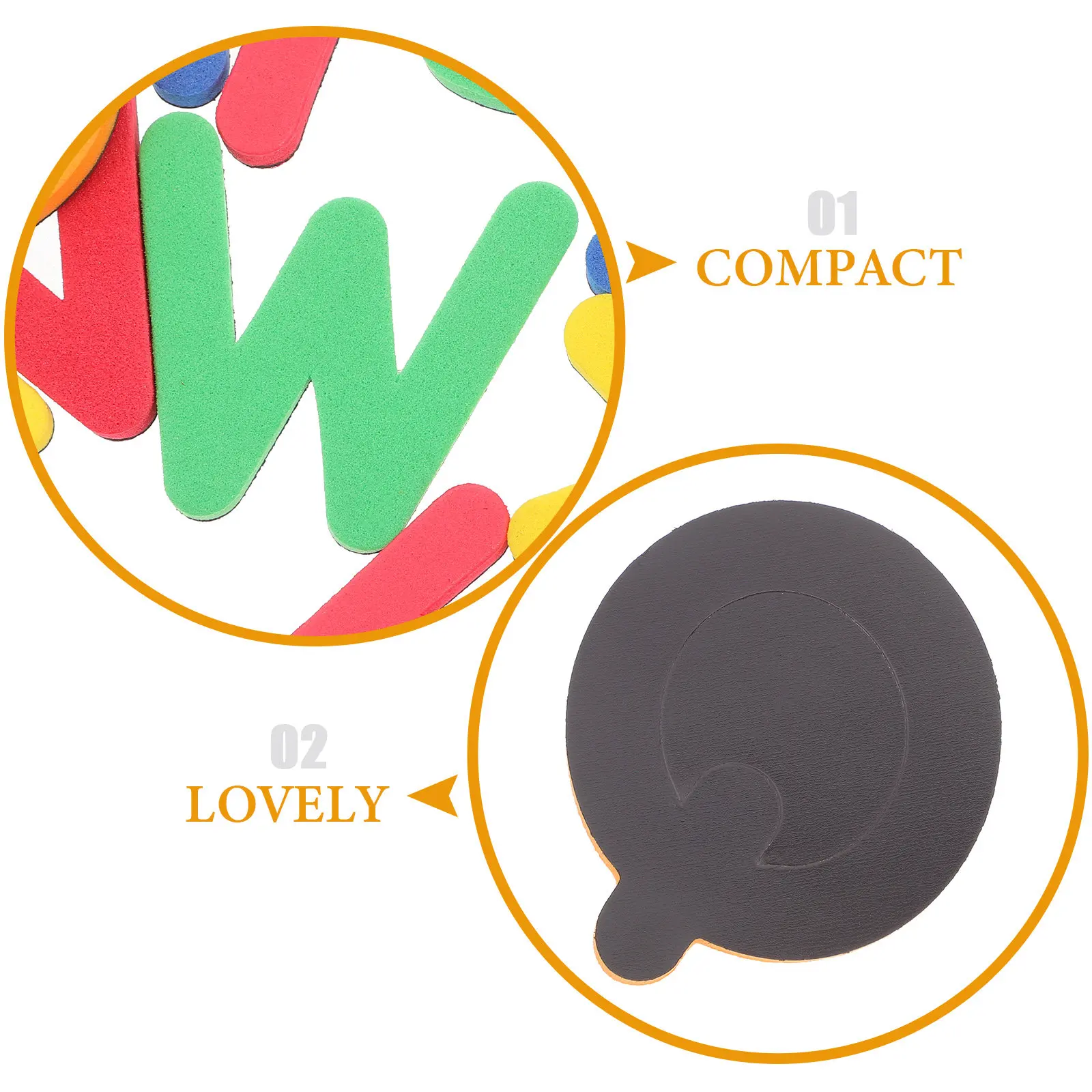 

2 Sets Colorful Alphabet Magnetic Letters Refrigerator Magnets Kitchen Fridge Decor Eva Letter Shaped Magnets Decoration