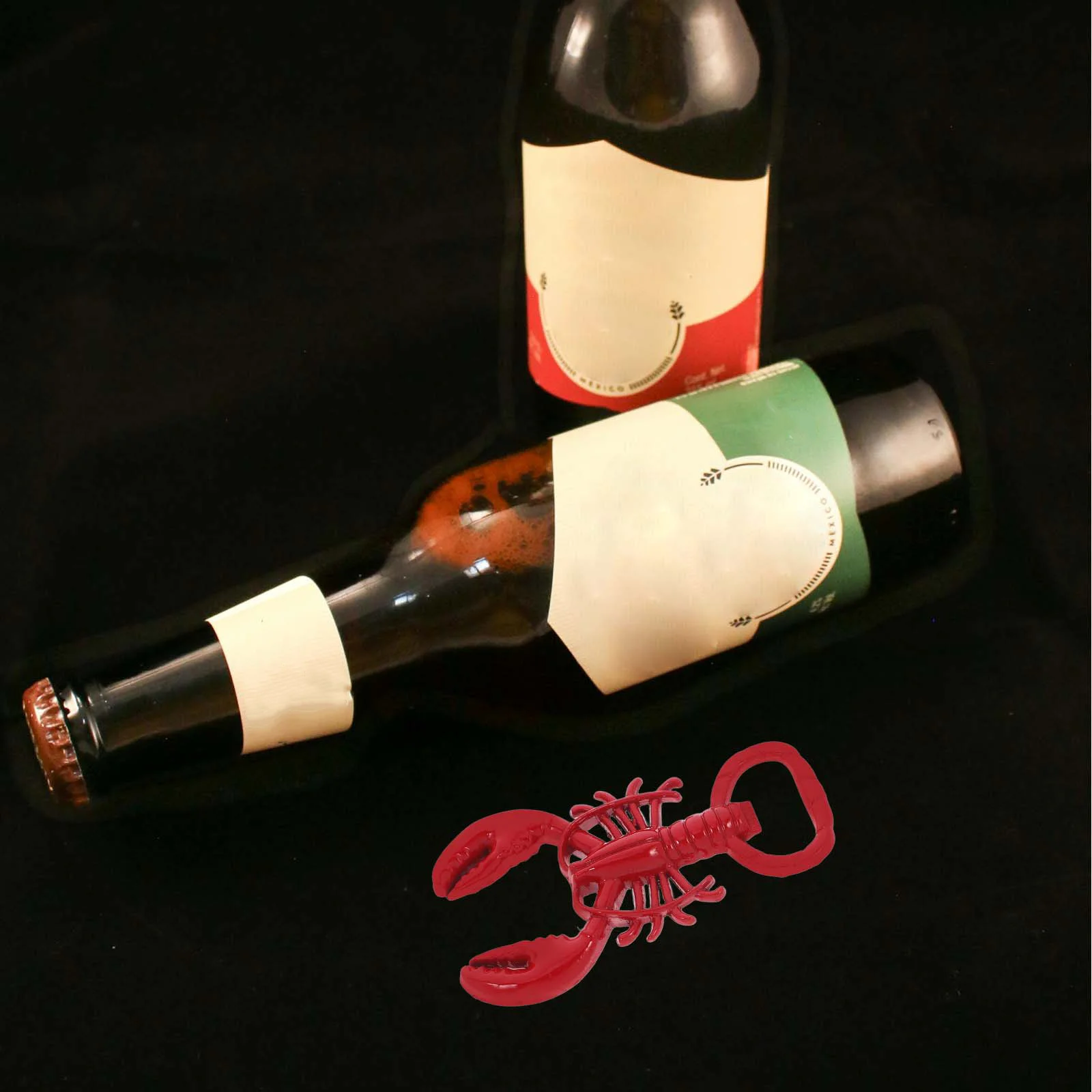 

3pcs Lobster Bottle Opener Zinc Alloy Crawfish Cap Remover Party Favor Bar Kitchen Gadget Nautical Decor Bottle Opener