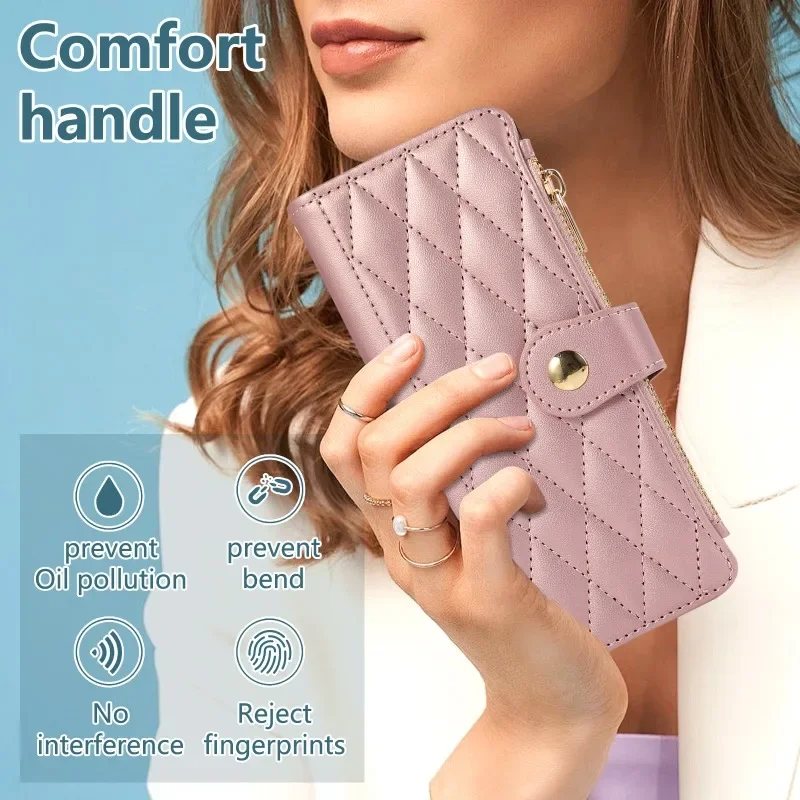 Handgelenkriemen-Brieftasche mit Kartenhalter Handyhülle für Samsung Galaxy Z Fold 8 Ultra 7 6 5 4 Fold6 Fold5 Lederhülle – Detail 3