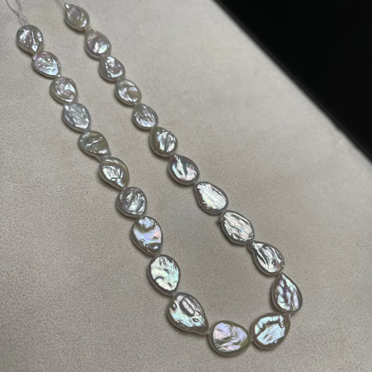 10x15-11x16mm 4A Natural Freshwater White Pearl Baroque Round Drop Bead Fine Gift Jewelry Make DIY Necklace Bracelet Accessories