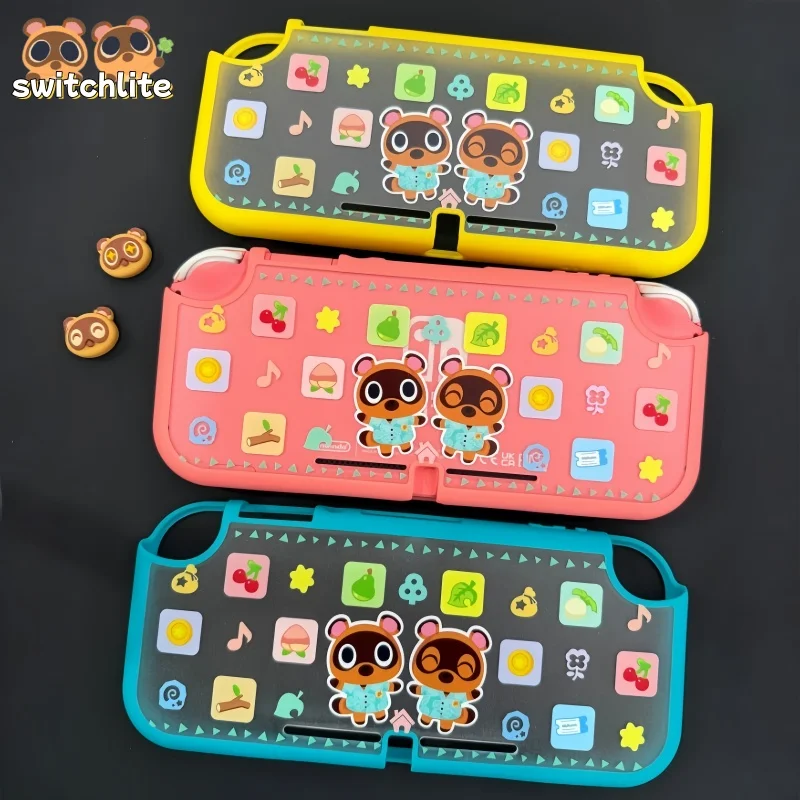 Original Switch Lite Protective Case Animal Crossing Theme Matte Half Wrap Shockproof Cover For Nintendo Switch Lite Accessory - view 2