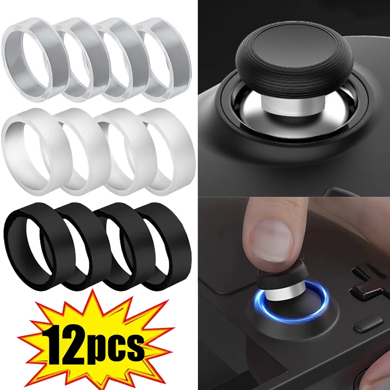 12/1Pcs Joystick Elastic Guard Ring Rocker Rubber Ring For Steam Deck/PS5/PS4/Switch PRO/Xbox Rog Ally Game Joystick Accessories