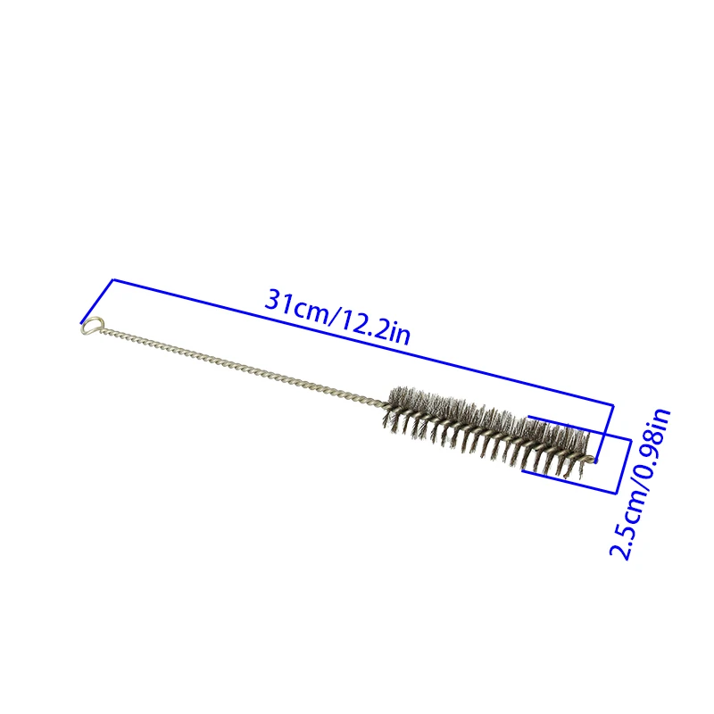 Wiederverwendbare Trinkhalm-Reinigungsbürste, Strohrohr, Rohrreiniger, Nylon-Stahl, langer Griff, Reinigungsbürsten für Strohhalme