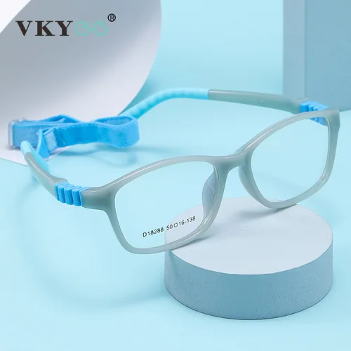 Imagen 2 del producto VICKY monturas desmontables de moda gafas antiluz azul TR90 monturas para niños prescripción personalizable D18288