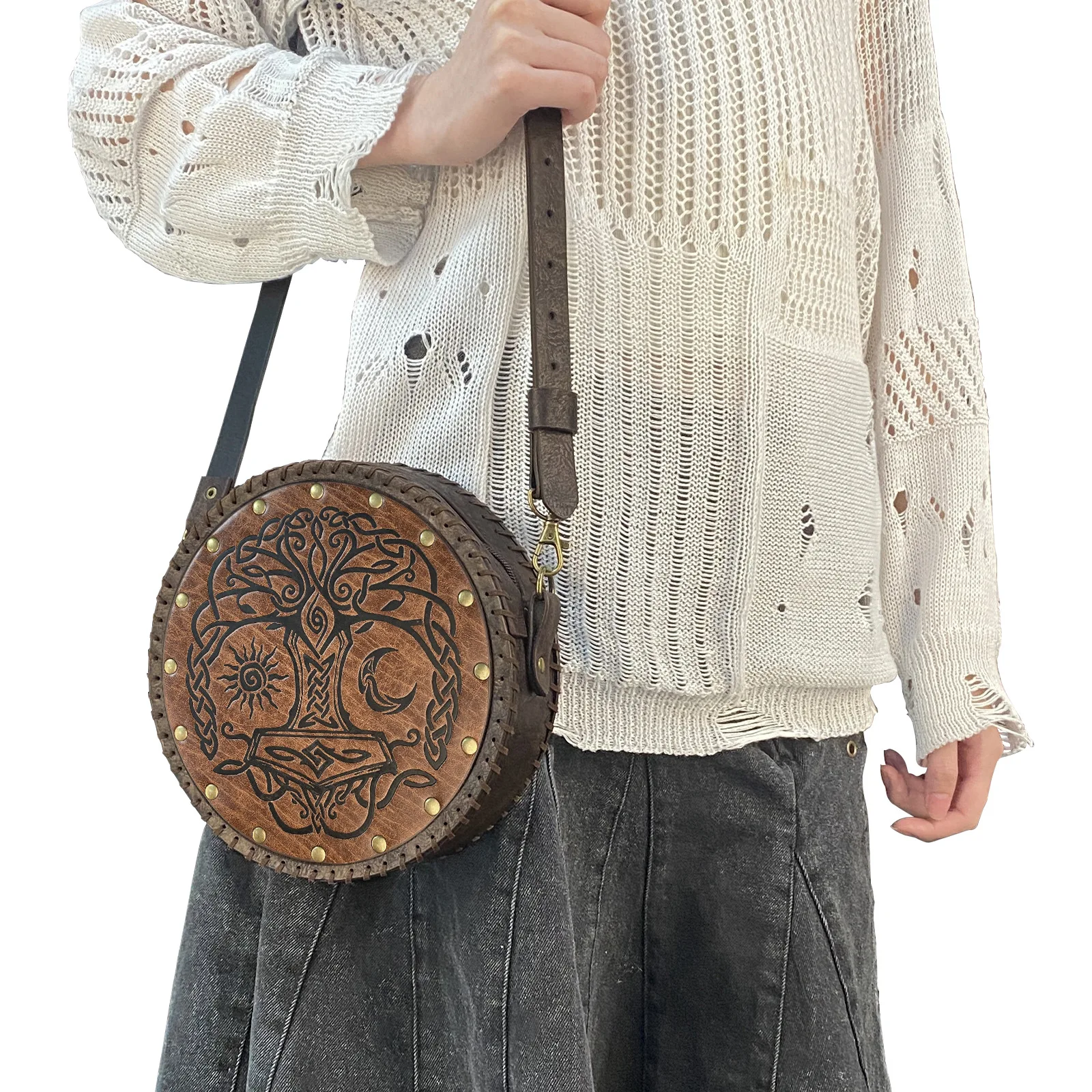 

Retro Belt Pouch Coin Purse Waist Bag Medieval Viking Leather Belt Halloween Renaissance Costume Festival Cosplay Accessories