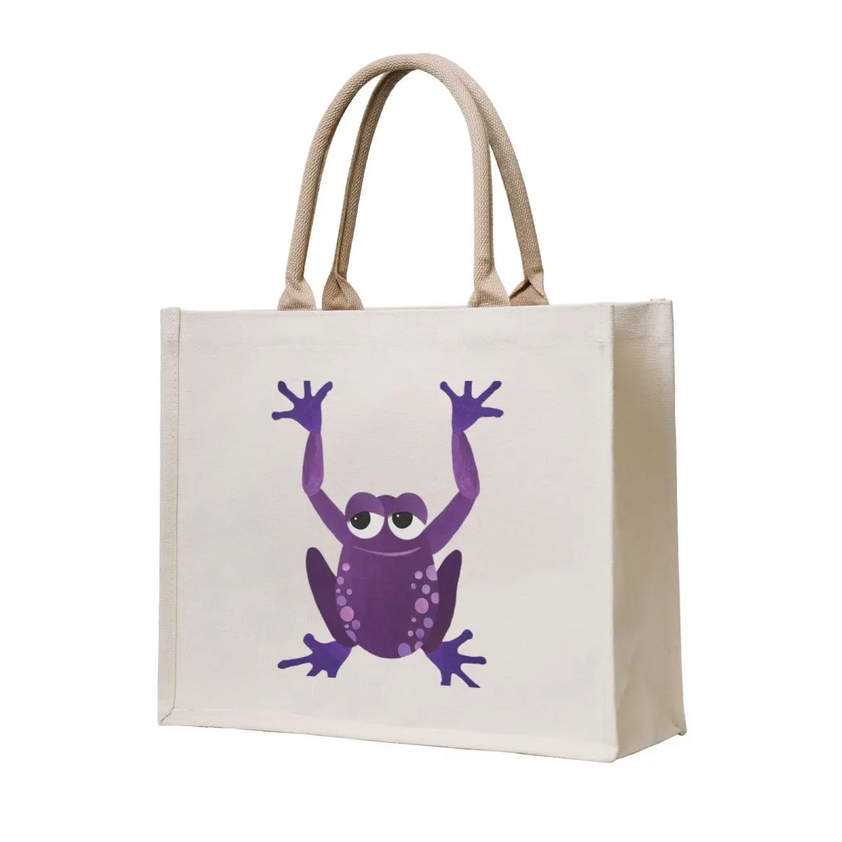 

Purple Frog Tote Bag Customizable tote bag canvas tote bags Shopping bags