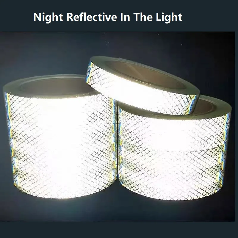 2cm/3cm/5cm/10cm PET Reflective Luminous Warning Self-adhesive Tape Glowing In the Dark Fluorescent Sticker