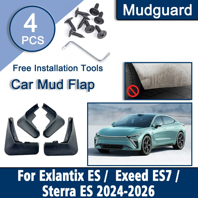 

Брызговики для Exeed ExaltiX ES, Exeed Sterra ES, ES7 2024, 2023-2026, защита от брызг, обвесы, комплекты для кузова автомобиля