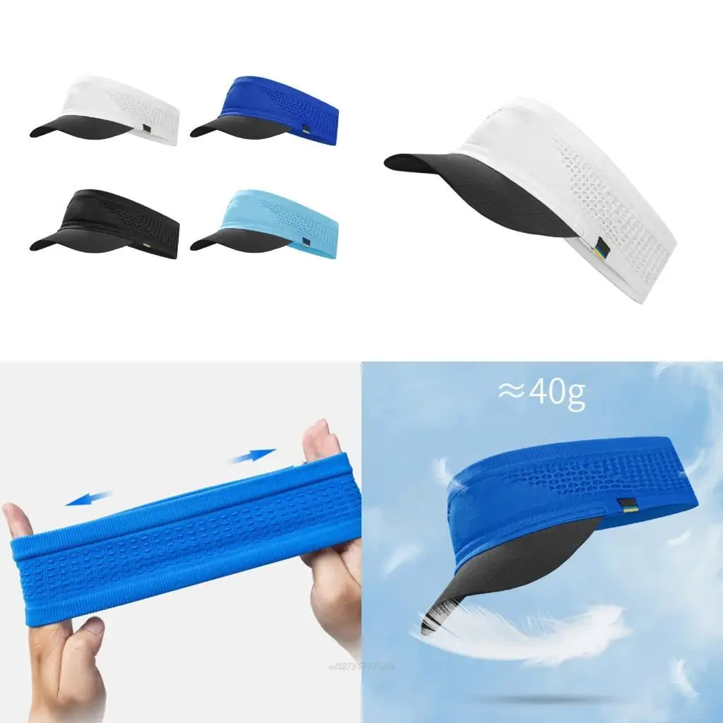 

X5XA Empty Top Visors Caps For Golf Tennis Lightweight Cooling Hair Friendly Design