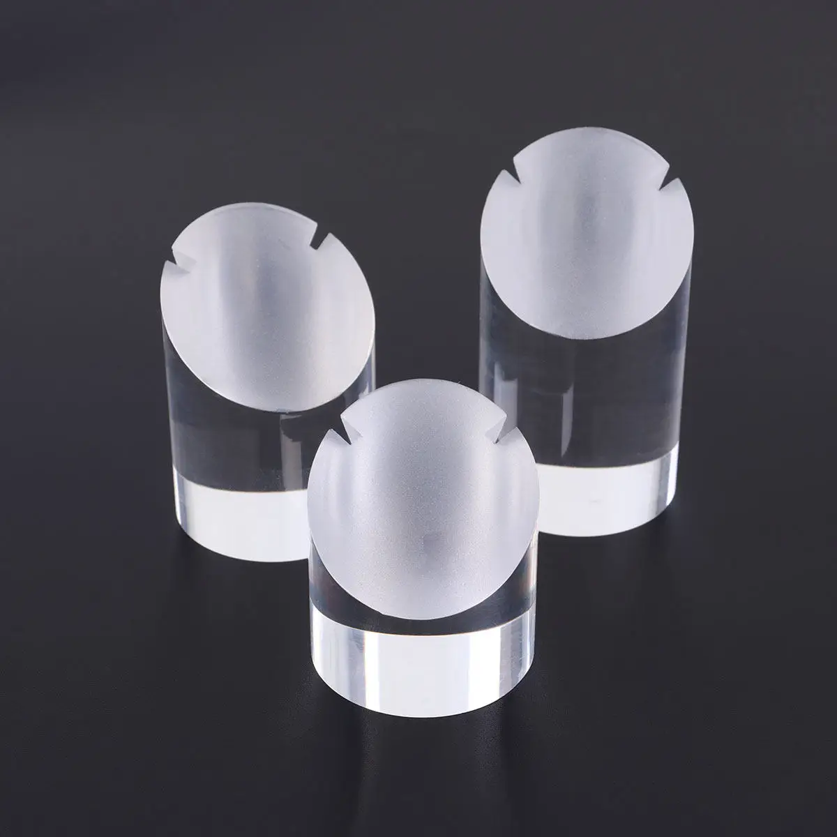 

3Pcs Necklace Display Stand Transparent Acrylic Pendant Holder Jewelry Organizer Rack for Store Countertop Retail Show