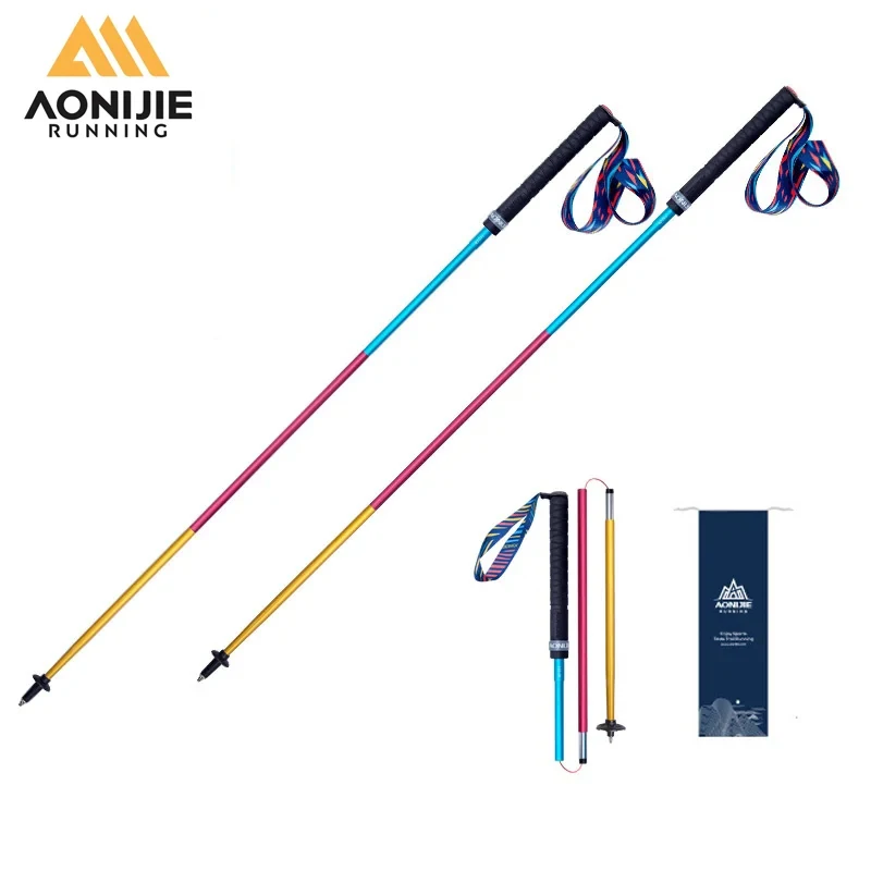 AONIJIE E4201 Trail Running Canes Trekking Poles Aluminium Ultralight Folding Climbing Stick Camping Hiking Poles Walking Stick