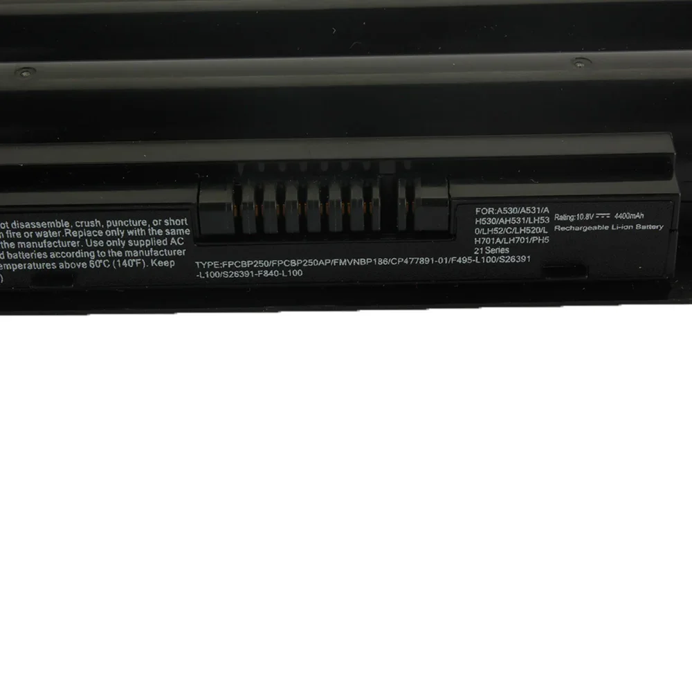 Imagem -03 - Nova Bateria de Laptop 10.8v para A531 A521 A530 Ah530 Bp250 Lh520 Bh531 Fpcb250 Fmvnbp186 Fmvnbp189