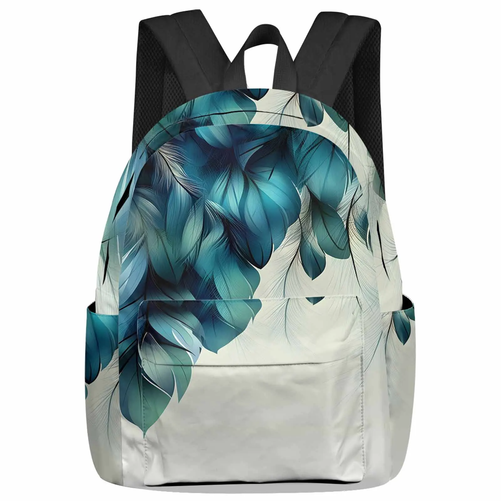 

Feather Abstract Art Backpack School Bags for Teenagers Students Laptop Bag Women's Casual Travel Backpack