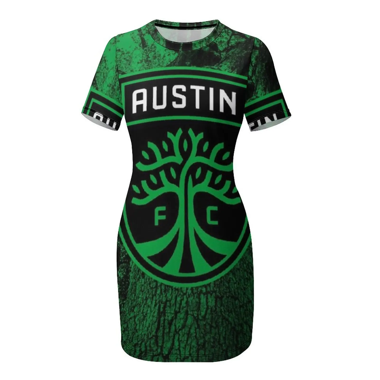 Austin-FC Short Sleeved Dress dress women elegant luxury women's clothing korea stylish Dress