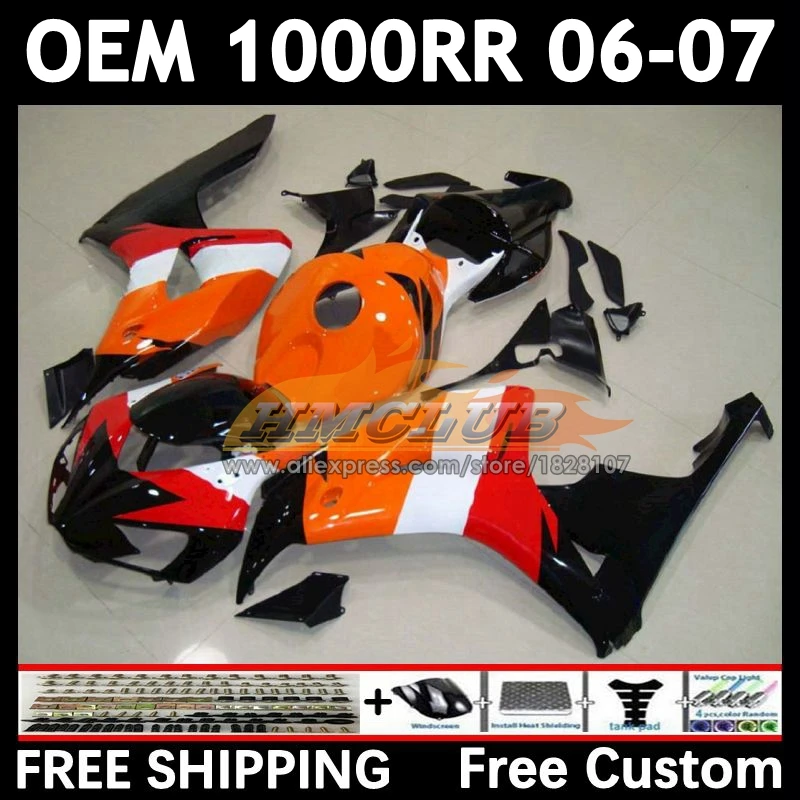 

Repsol Orange 100% подходит для HONDA CBR 1000 RR CBR1000 RR CC 1000RR 1000CC 76 No 0 CBR1000RR 06 07 2006 2007 литьевой корпус
