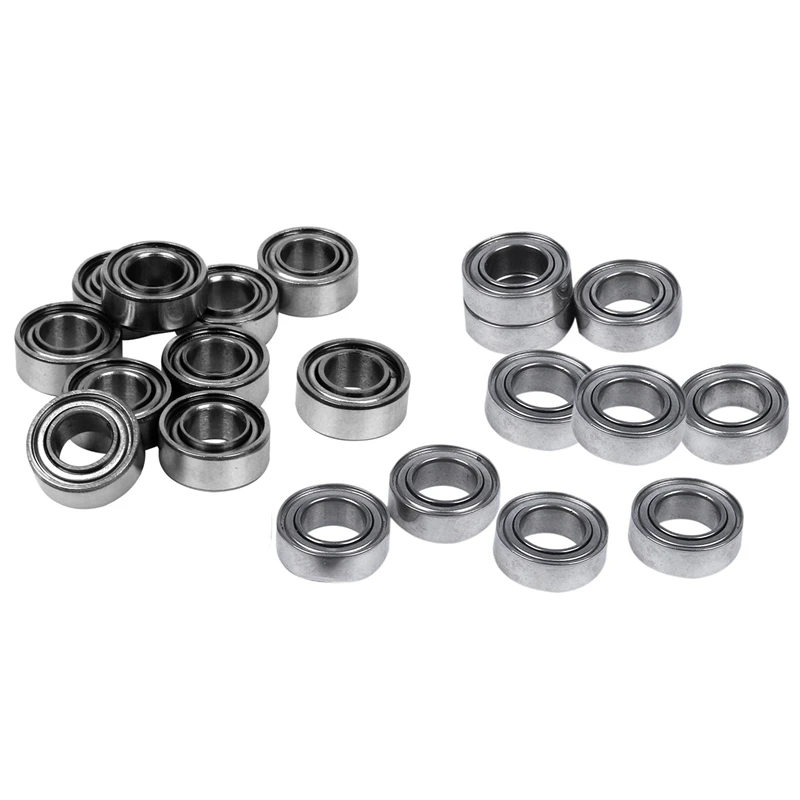 

20Pcs Miniature Sealed Metal Shielded Metric Radial Ball Bearing, 10Pcs 5X10X4MM & 10Pcs 5X9x3mm