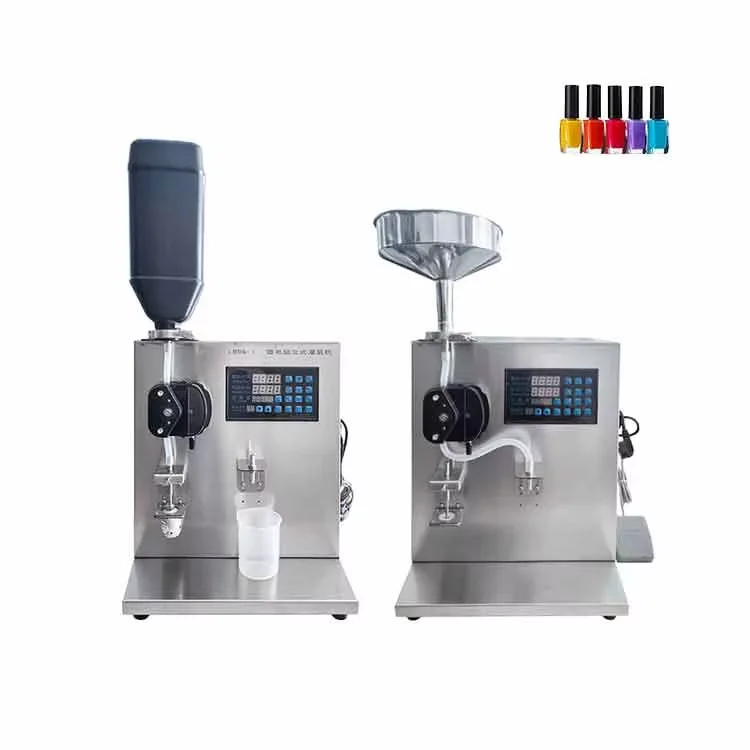 

Essential oil mascara nail polish 15ml small glass bottle filling machine for nail polish products