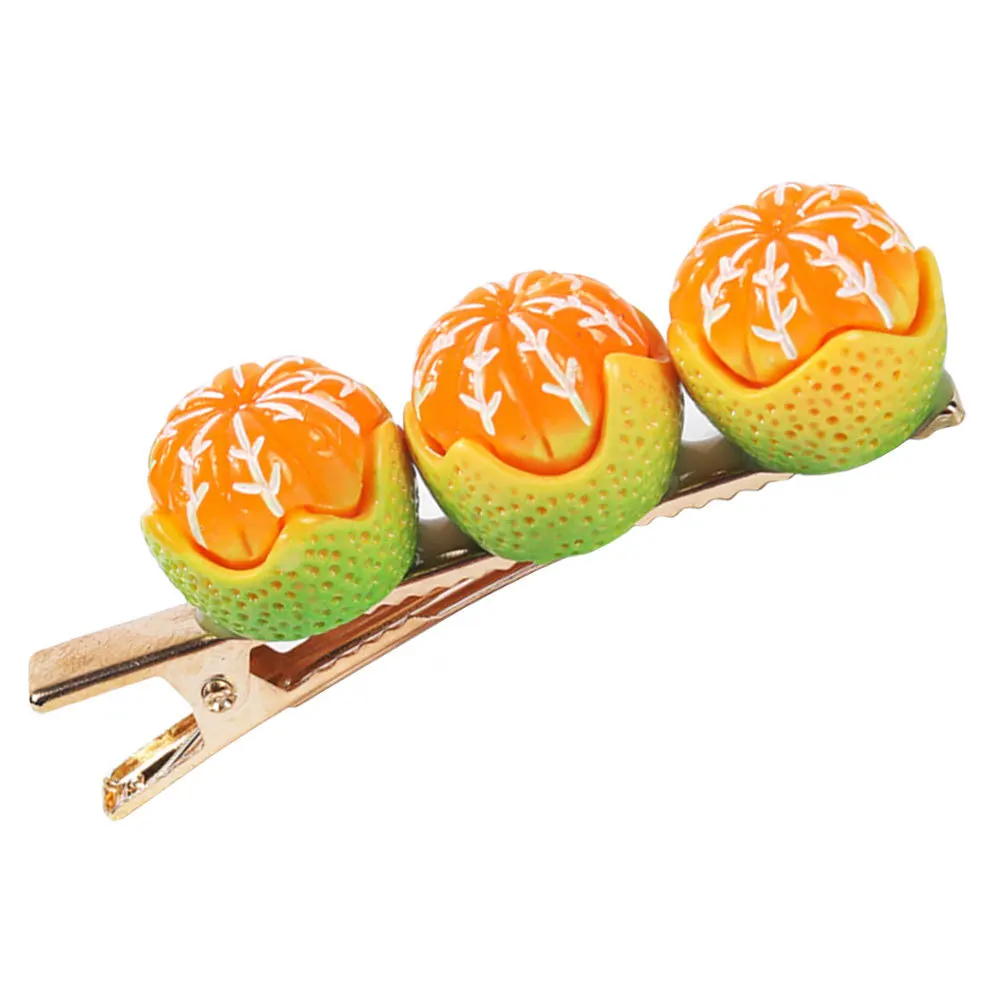 

Cute Orange Hairpin Realistic Fruit Design Hair Clips for Teen Girls Womens Fashion Hair Accessories Kawaii Style