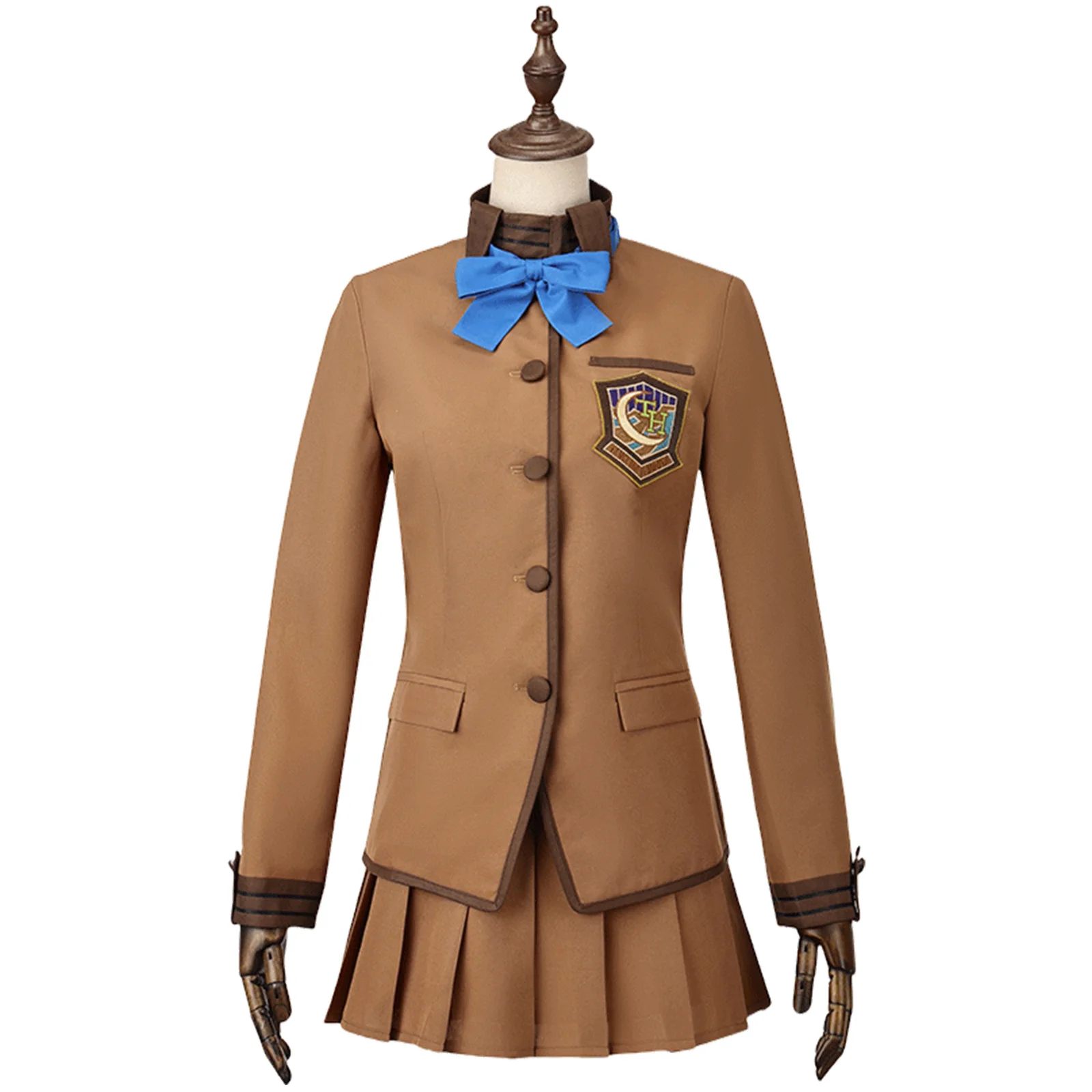 岸波葉乃制服コスプレ衣装シャツスカート靴下用ハロウィンパーティー