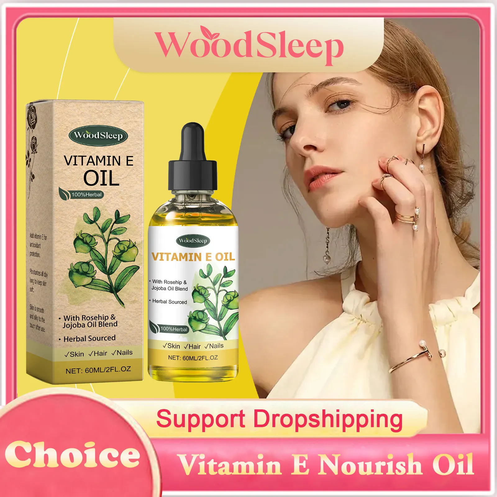 

Vitamin E Nourish Oil Deep Moisturizing Anti Aging Improve Elasticity Smoothing Whitening Brightening Firming Rejuvenating Oil