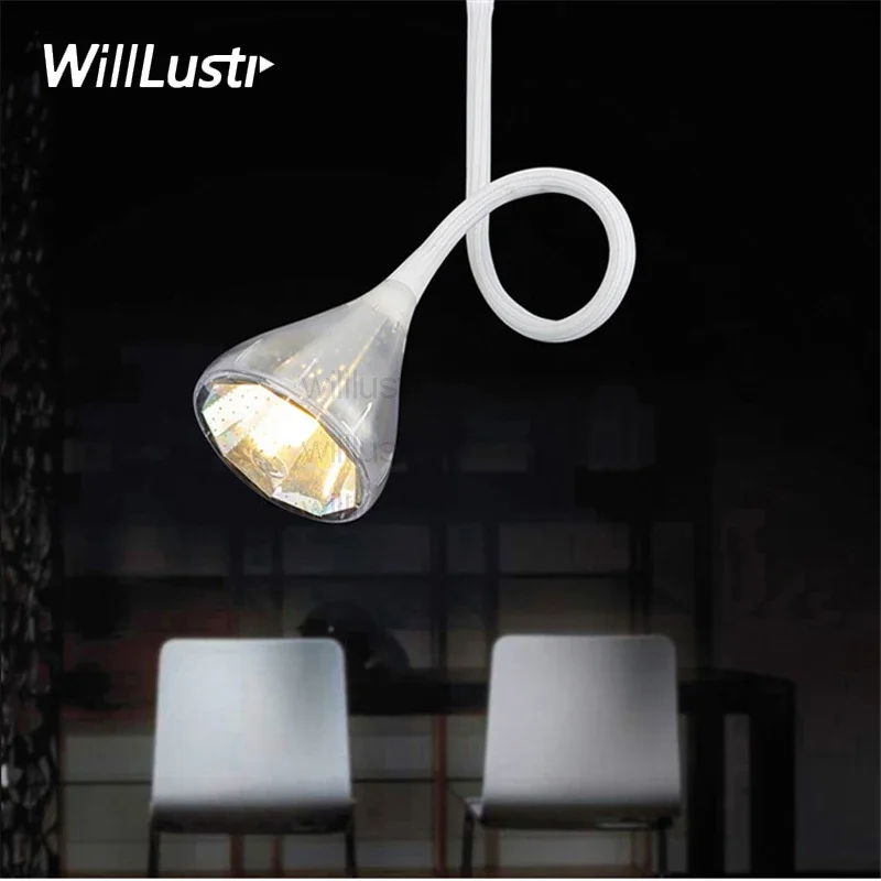 modern flexible pipe ceiling lamp accent lamp bedroom dinning living room toggery couture clothing shop restaurant