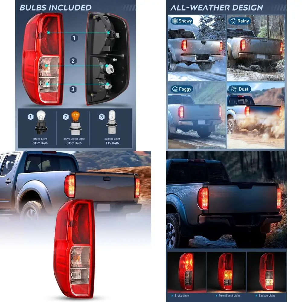 

Left Driver Side Tail Light Assembly for 2005-2021 Nissan Frontier & 2009-2012 Suzuki Equator