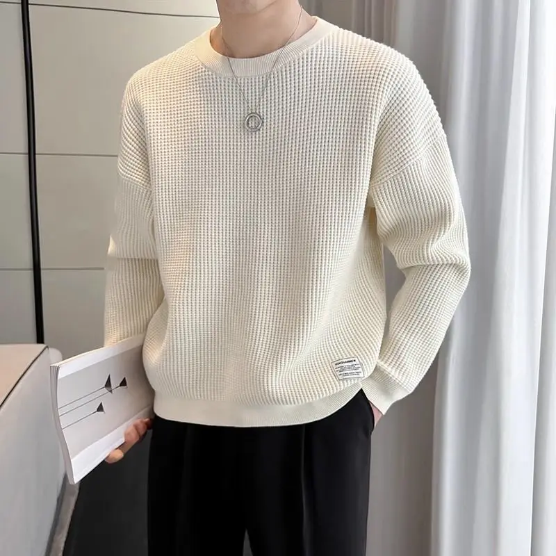 Freizeit Strickwaren Runder Kragen Sport Knopf Pullover Mann Ästhetische Pullover Designer Kabel Streetwear Y2k Strickpullover für Männer