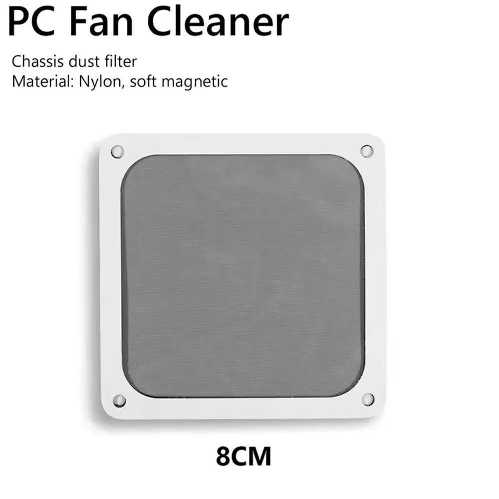 80mm 90mm 120mm 143mm PC Chassis Cooling Fan Dust Filter Magnet with Hole Computer Chassis Net Guard