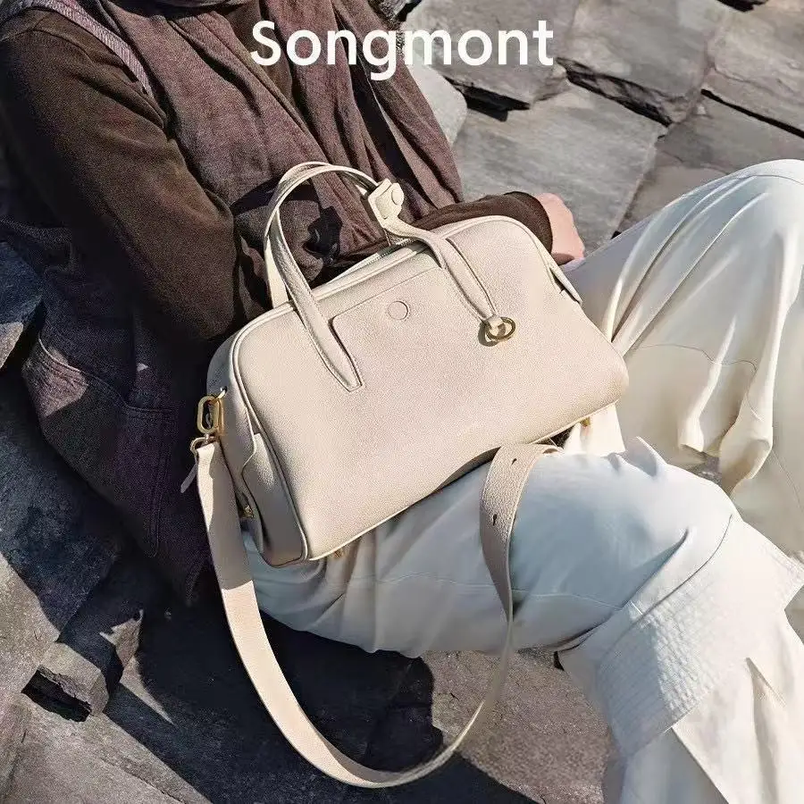 

Женская сумка для боулинга в винтажном стиле Songmont, регулируемая сумка через плечо и кошелек для ручной переноски