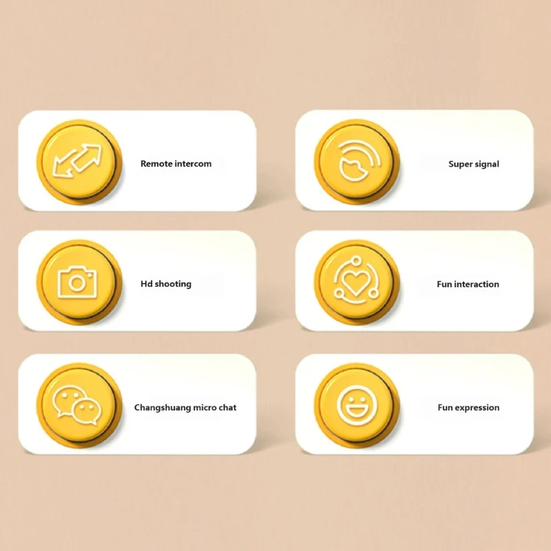 Детская беспроводная видеодомофонная рация, камера для видеозвонков, запись фотографий и прочный пластиковый дизайн 15UB