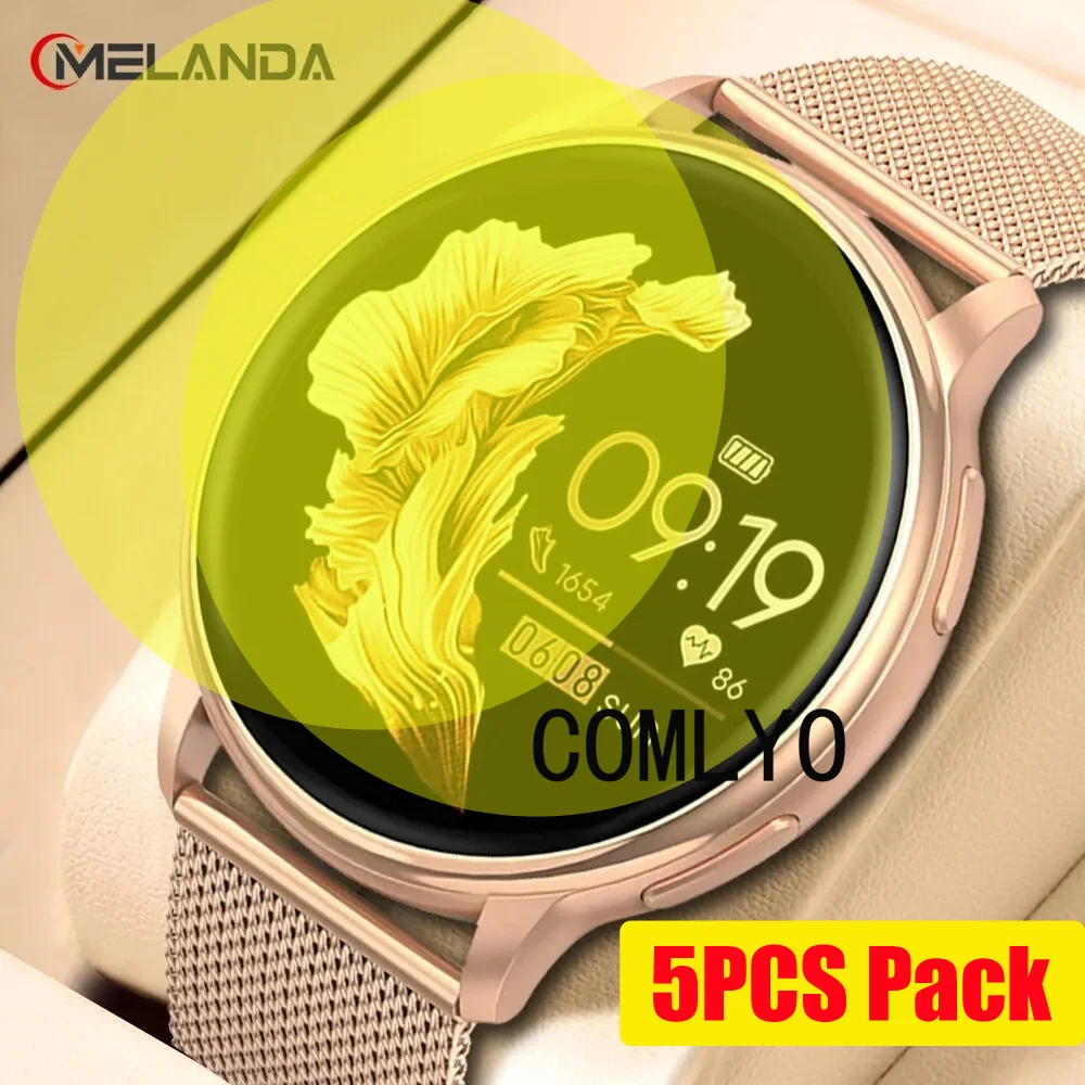 

5PCS Pack For Melanda G35 Smart watch Screen Protector Soft Film Ultra Thin Cover HD TPU Scratch Resistant Films