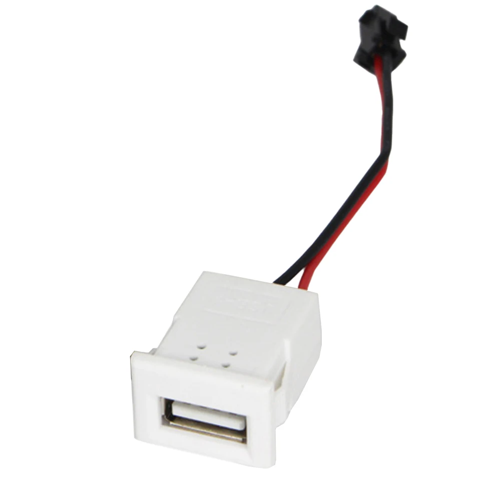 USB Female Power USB Charging Port Connector With Cable Terminals Charger Socket Charging Power Connector Electrical Equipment