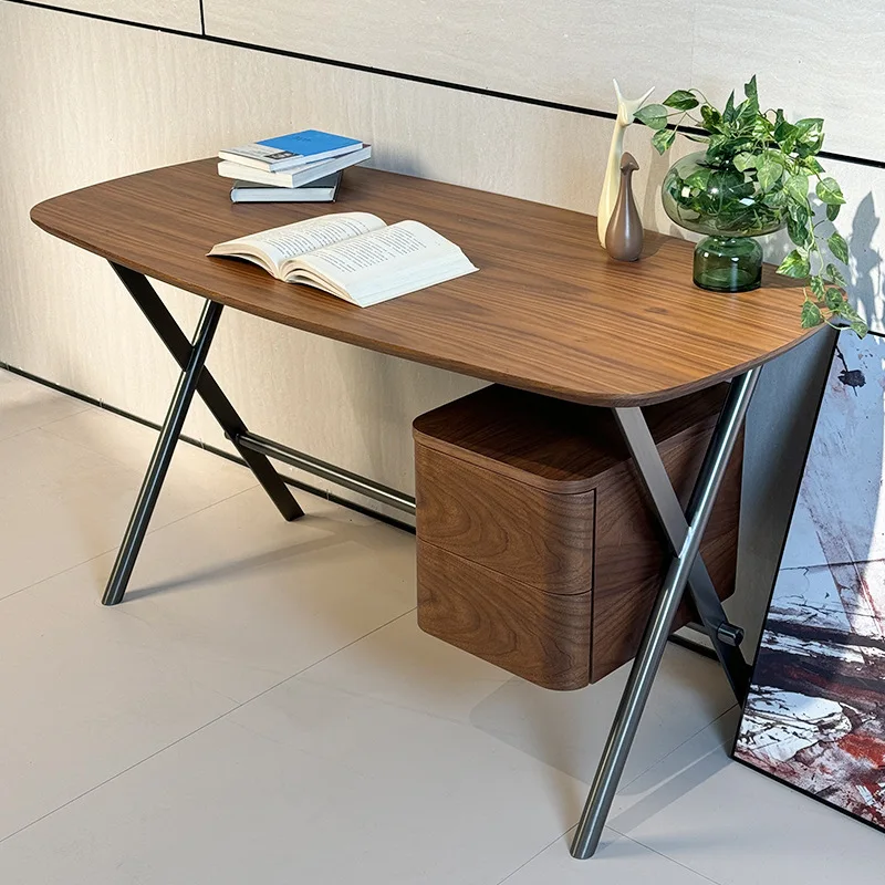 

Left Desk Adult Home Study Long Table Modern Minimalist Italian Light Luxury Artistic Computer Desk