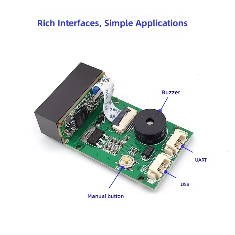 for GROW GM67 1D 2D Barcode Scanner Embedded Scanning Module Multi Interface Communication